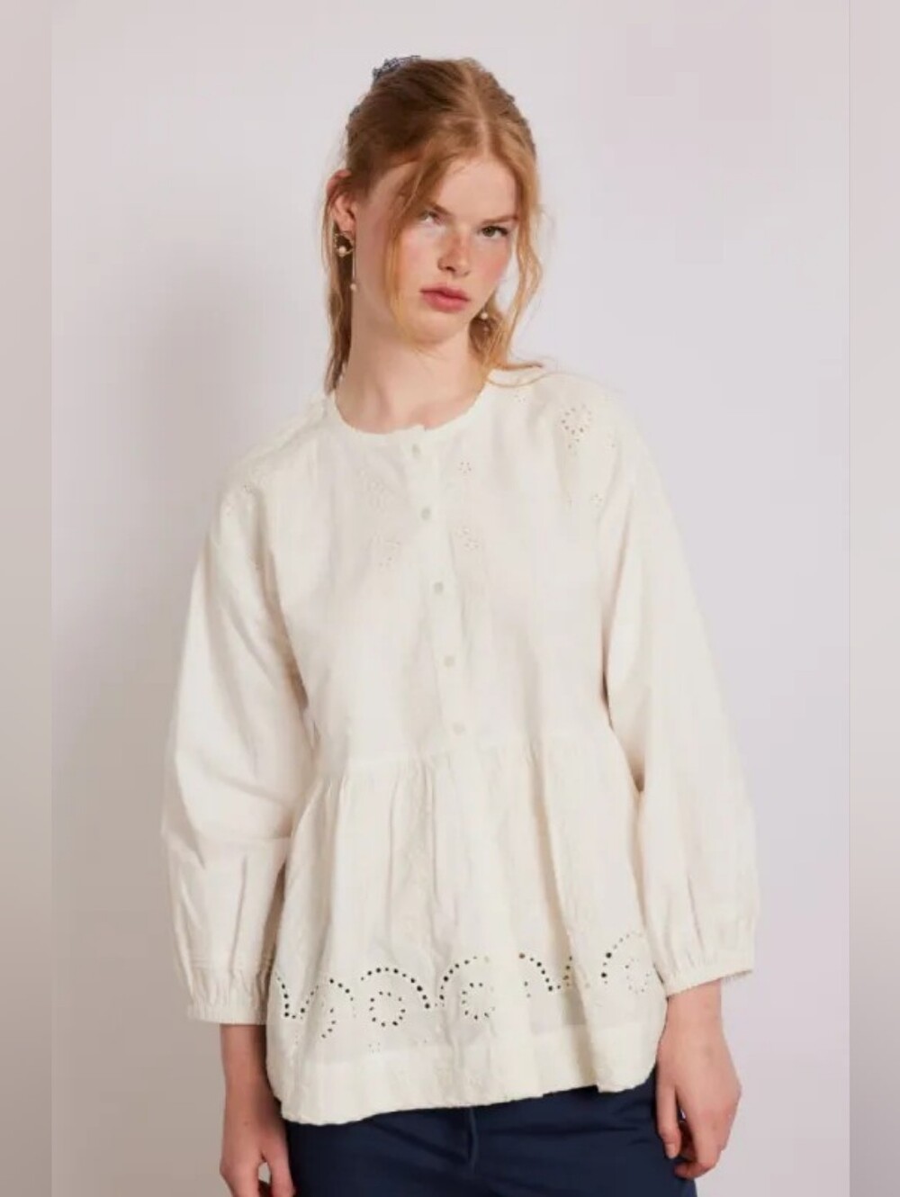 Damson Madder Gretchen Top in Garden EU Size 20 / US Size 16